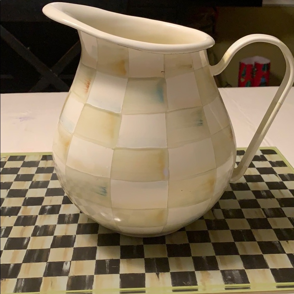 Mackenzie Childs enamel water pitcher